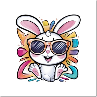 Cute Rabbit Posters and Art